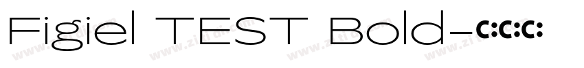 Figiel TEST Bold字体转换
